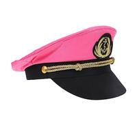 LIGIGWASH Kapitänsmütze Damen Herren Segelhut Aus Baumwolle Mit Stickerei Nautische Mütze Für Party Cosplay Bootsausflug