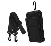 LIGIGWASH Lässige Handytasche Gürteltasche aus Nylonstoff Wasserfest und Reißfest für Sportliebhaber und Frauen als Geschenk zum Vatertag oder Geburtstag Schwarz