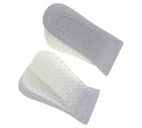 LIGIGWASH Unsichtbare Einlegesohlen zur Körpergrößerung 5cm Stoßdämpfend Atmungsaktives Silikon Fersenerhöhung für Sneaker Lederschuhe Unisex 2 Paar