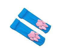 LIGSLN Katzenpfoten Oberschenkelhohe Socken Süße Weiche Overknee Strümpfe Kätzchen Klauenpolster Langer Stiefel Damen Mädchen Pad Socken Oberschenkelhoch