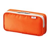 LIHIT LAB Doppel-Stiftetui, gro , 10,4 x 22,1 cm, Orange (A7661-4)