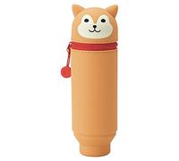 LIHIT LAB Kawaii Japanischer Shiba Hund Stand Up Federmäppchen für Schule, Büro, Uni, niedliches Schulbedarf, Tier-Stifthalter, Tasche, Halter für Teenager, Mädchen, Künstler, (A7712-2)