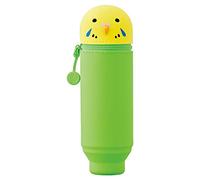 LIHITLAB Kawaii Japanischer Vogel Stand Up Federmäppchen Für Schule Büro Uni, Niedliche Schulbedarf, Tier Stifthalter Bleistifttasche Halter Teen Mädchen, Künstler Federmäppchen, Papagei (A7712-9)