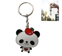 LiJuanWang Schlüsselanhänger Anhänger,Geschenk Schlüsselanhänger,Panda Schlüsselanhänger,Metall Glücksbringer,Pandabär China Souvenir,Panda Schlüsselbund,Für Männer,Frauen Kinder(1)
