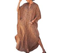 LikeJump Damen Bohemian Cardigan Kimono Badeanzüge Kaftan Bikini Cover Ups Langes Kleid Maxi Tops