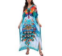 LikeJump Damen Sommer Strandkleider Maxi Kaftan Pareos Strand Abdeckungs Bikini Cover Up