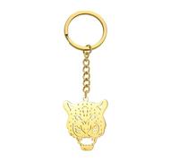 LIKGREAT Leopard Schlüsselanhänger Panther Große Katze Accessoire Niedlicher Tier Schlüsselanhänger für Männer Frauen (Gold)