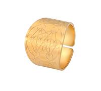 LIKGREAT Metatron Würfel Ring Metatron Erzengel Talisman Amulett Ringe Edelstahlring Schutz Religiöser Schmuck Geschenke für Männer Frauen