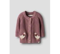 Lil' Atelier Baby Emlen Strickjacke - 80 / nostalgia rose / 80% Bio-Baumwolle 20% Baumwolle