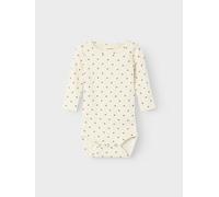 Lil' Atelier Baby Modal Body Marienkäfer - 62 / turtledove Ladybug / 57% Cotton - Organic 38% Lyocell TENCEL™ 5% Elastane
