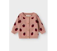 Lil' Atelier Baby Strickjacke Marienkäfer - 74 / misty rose / 80% Bio-Baumwolle 20% recycelte Baumwolle