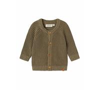 LIL ATELIER Baby Strickjacke NBNEMLEN olive | 68