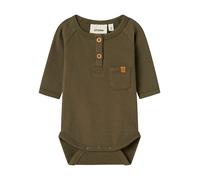 Lil Atelier Body "Luno" in Khaki - Größe 62 | Baby Bodys