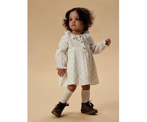 Lil Atelier Bodykleid "Balia" in Creme - Größe 62 | Baby Kleider Roecke