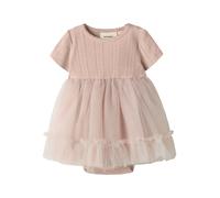 Lil Atelier Bodykleid "Fanella" in Rosa - Größe 80 | Baby Kleider Roecke
