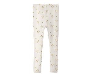 Lil' Atelier Flayo Leggings Modal - 98 / coconut milk flower yellow / 57% Baumwolle - Bio 38% Lyocell TENCEL™ 5% Elasthan