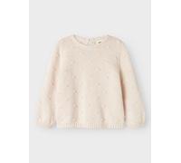 Lil' Atelier Gable Strickpullover - 122/128 / pastel parchment / 80% Bio-Baumwolle 20% recycelte Baumwolle