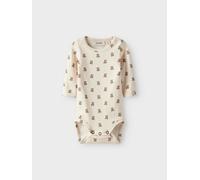 Lil' Atelier Gayo Body Teddybär - 62 / turtledove / 57% Cotton - Organic 38% Lyocell TENCEL™ 5% Elastane