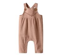 Lil Atelier Latzhose "Berry" in Hellbraun - Größe 62 | Babyhosen