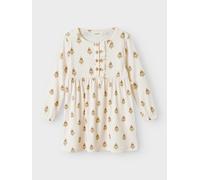 Lil' Atelier Lavo Emi Kleid - 116 / pastel parchment / 57% Cotton - Organic 38% Lyocell TENCEL™ 5% Elastane