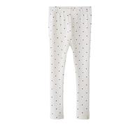 Lil'Atelier Leggings "Gago" – Slim Fit, bedruckt, Creme – Größe 98