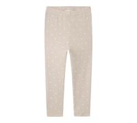 Leggings LIL' ATELIER "NMFGAGO SLIM LEGGING LIL NOOS", Mädchen, Gr. 110, N-Gr, gray morn aop:heart, Jersey, Obermaterial: 57% Baumwolle, 38% Lyocell, 5% Elasthan, bedruckt, slim fit lang, Hosen Leggin
