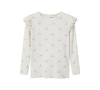 Lil' atelier mini Mädchen Nmfgavo EKO Ls Slim Top Lil Noos, Pastel Parchment, 122/128 cm
