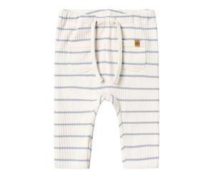 Lil´Atelier-NBMKAIL REG PANT LIL NOOS- Coconut Milk/ Zen Blue REGULAR FIT HOSE - 80
