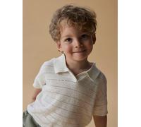 Lil Atelier Poloshirt "Glivo" in Creme - Größe 122/128 | Kinder Oberteile