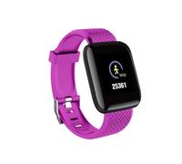 (Lila) 116plus Smart Watch Erwachsene Blutdruck Erwachsene Herzfrequenz Fitness Tracker Armband Sport Smart Watch
