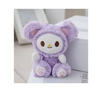 (Lila Bär) Niedliche und kuschelige Plüsch-Schlüsselanhänger in bezaubernden Kaninchen- und Bärenformen,