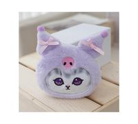 (Lila Kuromi) Cartoon Entzückende Kuromi Katze Münzbeutel Plüsch Schlüsselanhänger Paar Dekorationen