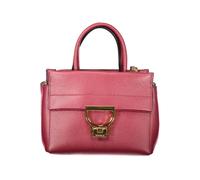 Lila Lederhandtasche Einheitsgröße