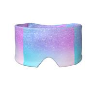 Lila Pink Glitzer Ombre Blau Farbverlauf, Vollständige Augenabdeckungen, lichtblockierende Augenmaske, Schlafaugen- und Ohrenschützer