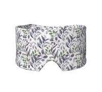 Lila Salbeigrün Blätter Grün, Vollständige Augenabdeckungen, lichtblockierende Augenmaske, Schlafaugen- und Ohrenschützer