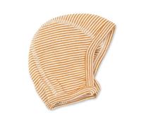 Lilano Erstlingsmütze bio Wolle Seide Flausch Curry Ringel 68