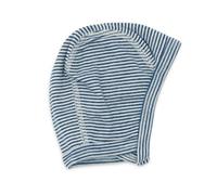 Lilano Erstlingsmütze bio Wolle Seide Flausch Marine Ringel 62