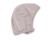 Lilano Erstlingsmütze bio Wolle Seide Flausch Mauve RIngel 62