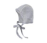 Lilano Erstlingsmütze Wolle Seide marine-geringelt Gr.62