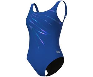 Lili Squared Back Damen Badeanzug, blau, Gr. 46