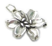 Lilie Blume Sterling Silber Charm .925 x 1 Lilien Blumen Charms