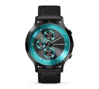 Lilienthal Berlin Chronograph LP Dark Silver White in dunkelgrau - Herrenuhr am grauen Edelstahl-Armband aus 316L Chirurgenstahl mit einem Quarzuhrwerk & saphirgehärtetem Mineralglas - 42,5 mm