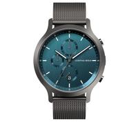 Lilienthal Berlin Chronograph Myth in anthrazit - Herrenuhr am grauen Mesh-Armband - aus Chirurgenstahl mit einem Quarzuhrwerk & saphirgehärtetem Mineralglas - 42,5 mm