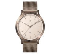 Lilienthal Berlin Herrenuhr Huxley in Bronze Almond - Armbanduhr am bronzenen Mesh-Armband - aus 316L Chirurgenstahl mit einem Quarzuhrwerk & saphirgehärtetem Mineralglas - 40 mm