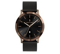 Lilienthal Berlin Herrenuhr Huxley in Bronze/Schwarz - Armbanduhr am schwarzen Mesh-Armband - aus 316L Chirurgenstahl mit einem Quarzuhrwerk & saphirgehärtetem Mineralglas - 40 mm