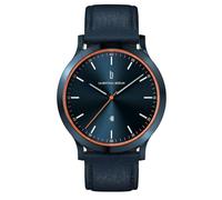 Lilienthal Berlin Herrenuhr Huxley in Dunkelblau - Armbanduhr am Lederband - aus 316L Chirurgenstahl mit einem Quarzuhrwerk & saphirgehärtetem Mineralglas - 40 mm