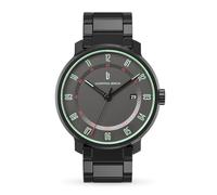 Lilienthal Berlin Neolux Automatik Uhr Grey Mint - hochwertige Herrenuhr am schwarzen Edelstahl-Armband aus blauem Chirurgenstahl mit einem Automatikwerk & Saphirglas - 42,5 mm