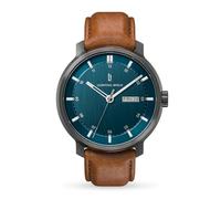 Lilienthal Berlin Neolux Day Date Automatik Uhr Blue Rose Gold - hochwertige Herrenuhr am blauen Mesh-Armband aus Chirurgenstahl mit Automatikwerk & saphirgehärtetem Mineralglas - 42mm