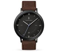 Lilienthal Berlin Zeitgeist Automatik Uhr All Black - hochwertige Herrenuhr am braunen Lederarmband aus Chirurgenstahl mit einem Automatikwerk & Saphirglas - 42,5 mm