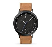 Lilienthal Berlin Zeitgeist Automatik Uhr All Black - hochwertige Herrenuhr am hellbraunen Lederarmband aus Chirurgenstahl mit einem Automatikwerk & Saphirglas - 42,5 mm